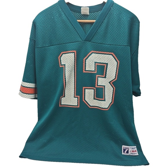 LOGO 7 Other - Logo 7 NFL Miami Dolphins Dan Marino Jersey Size L Football Green